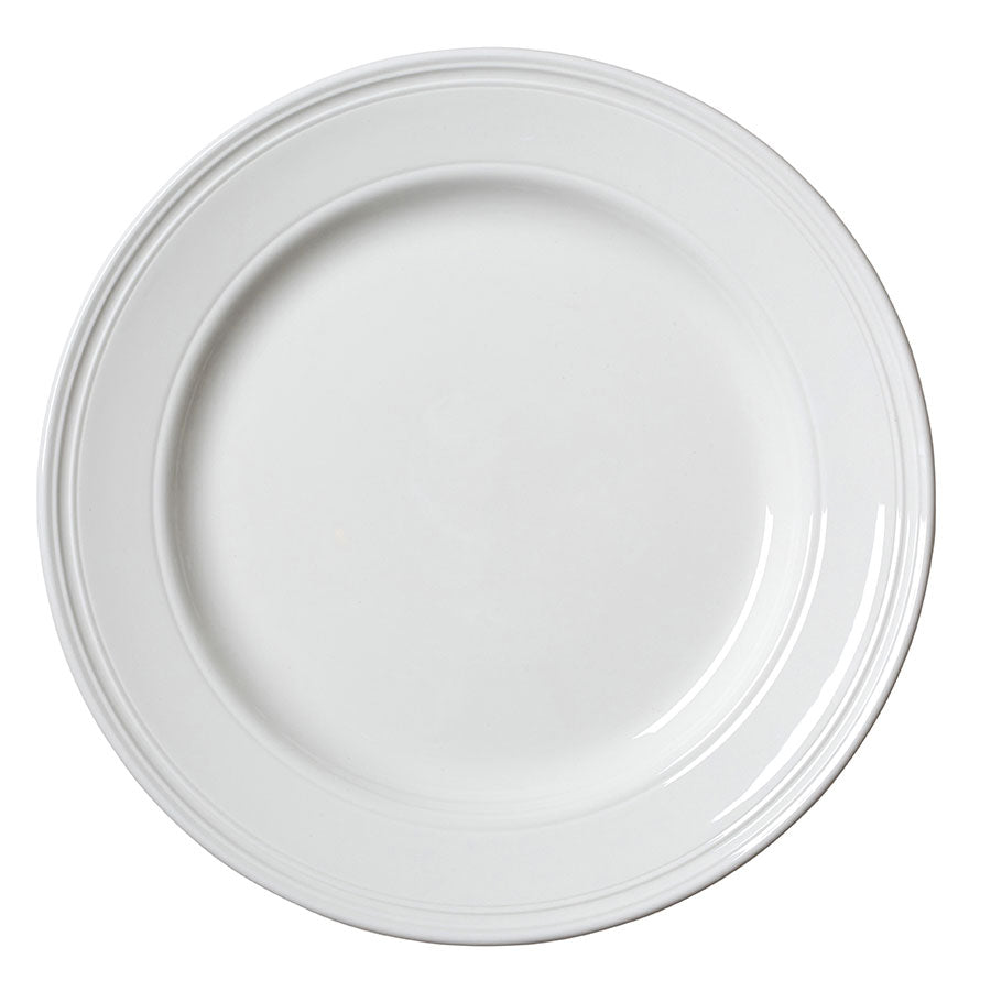 BEAD PLATE 28.5CM (11 1/4") WHITE        x12