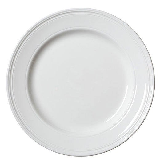 BEAD PLATE 28.5CM (11 1/4") WHITE        x12