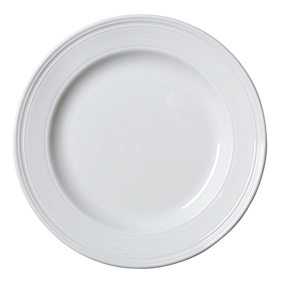 BEAD PLATE 25.5CM (10") WHITE            x12