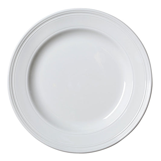 BEAD PLATE 25.5CM (10") WHITE            x12