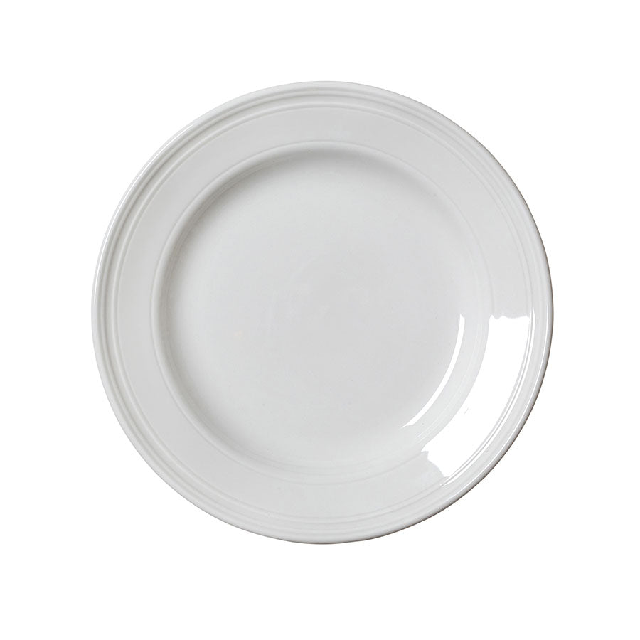 BEAD PLATE 20.25CM (8") WHITE            x12