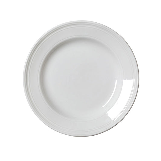 BEAD PLATE 20.25CM (8") WHITE            x12