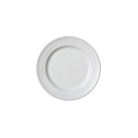 BEAD PLATE 16.5CM (6 1/2") ACCENT WHITE  x12