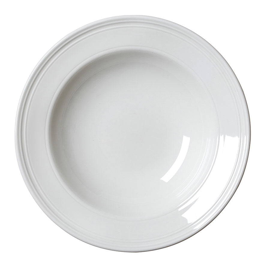 BEAD RIM BWL28.5CM68.2CL WELL ACCENT WHT x6