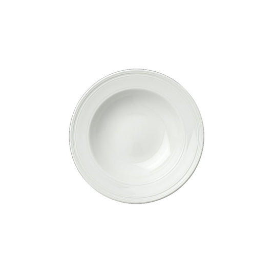 BEAD SOUP/PASTA PLT 24CM45.75CL WELL WHT x12