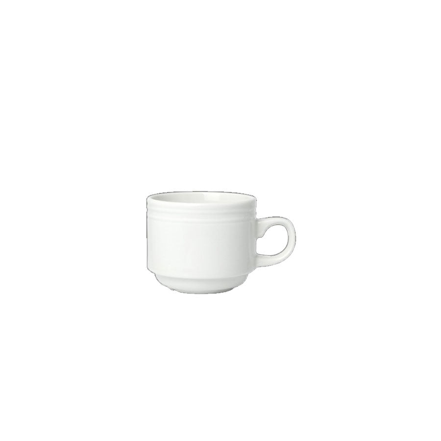 BEAD CUP STACKING 10CL (3OZ) WHITE       x12