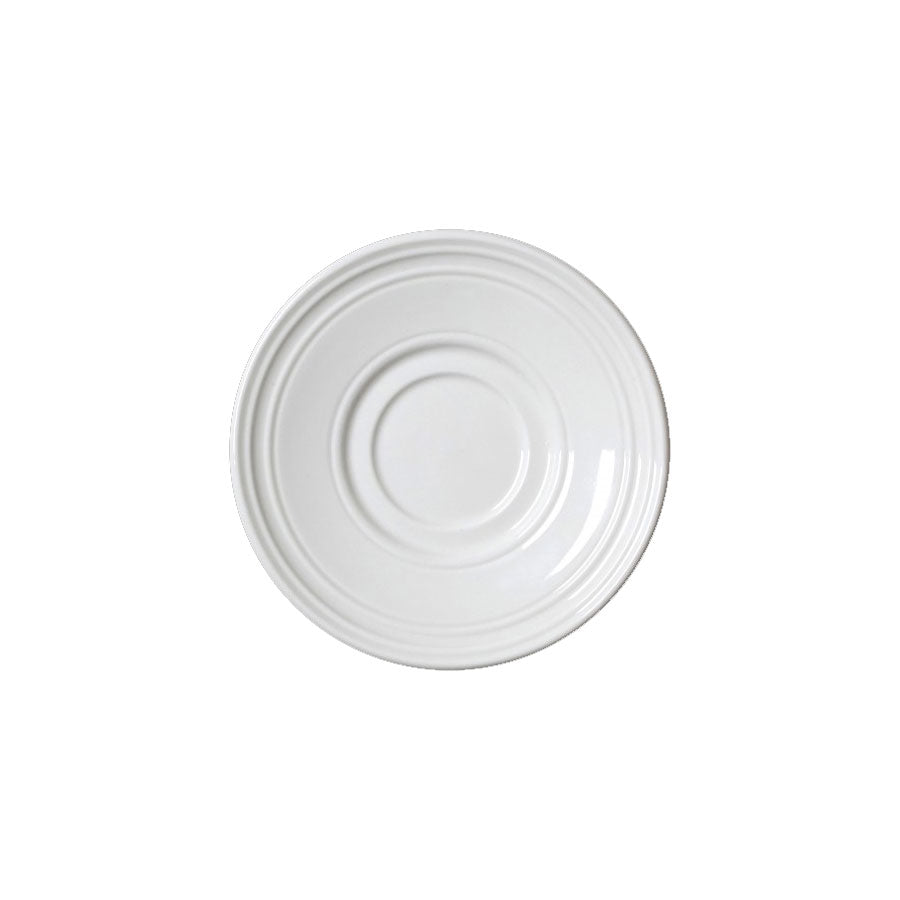 BEAD SAUCER 15CM (6") WHITE              x12