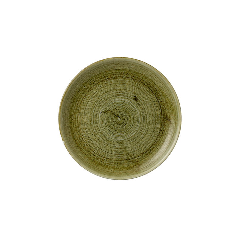 STONECAST PLUME OLIVE COUPE PLATE 26CM   x12