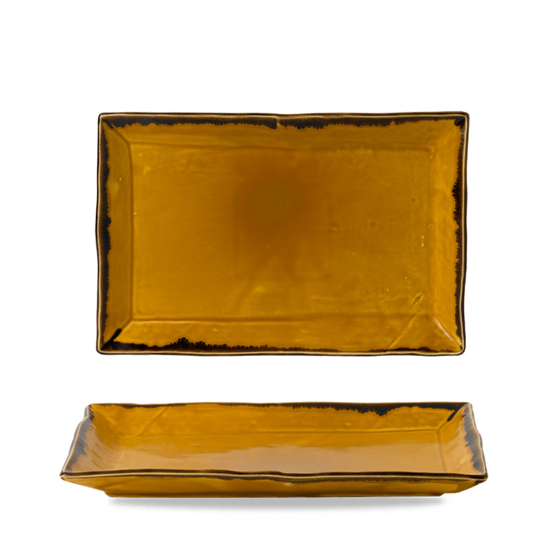 HARVEST MUSTARD RECT TRAY 34.5X23.3CM    x6