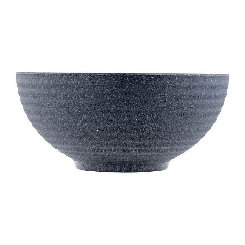 MIRAGE MELAMINE RIB BOWL BLK SPECKLE16CM x6