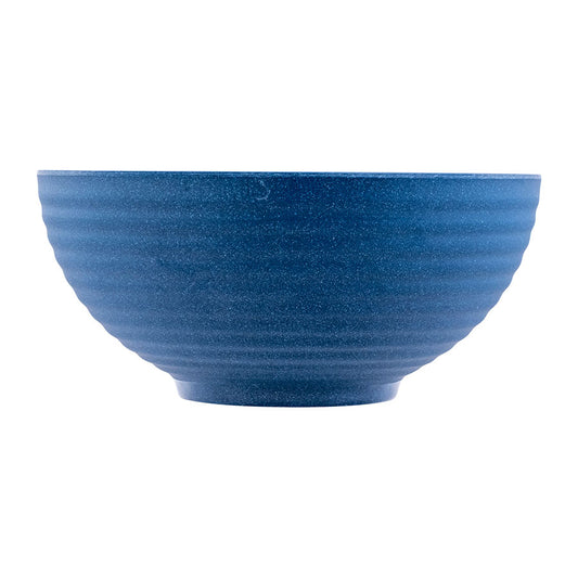 MIRAGE MELAMINE RIB BOWL BLUE SPECK 16CM x6