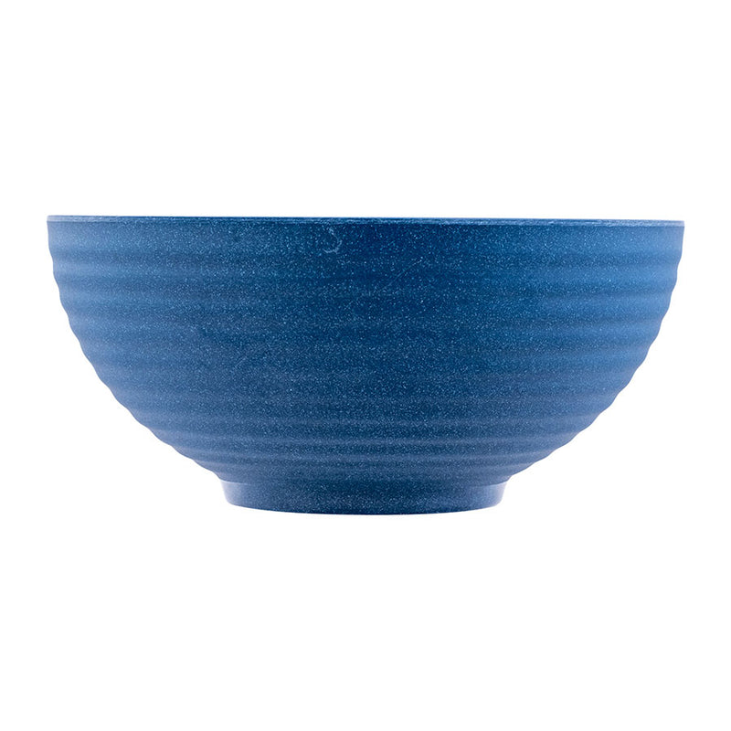 MIRAGE MELAMINE RIB BOWL BLUE SPECK 16CM x6