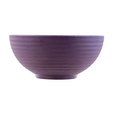 MIRAGE MELAMINE 16CM RIBBED BOWL PURPLE  x6