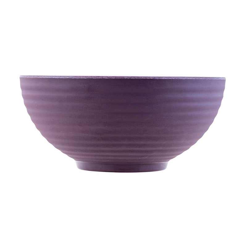 MIRAGE MELAMINE 16CM RIBBED BOWL PURPLE  x6