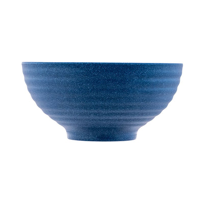 MIRAGE MELAMINE RIB BOWL BLU SPECK11.5CM x6