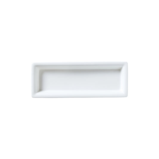 WE CLASSIC WHITE RECTANGLE TRAY 22.5X8CM x12