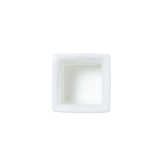 WE CLASSIC WHITE SQUARE POT 7X7CM        x6