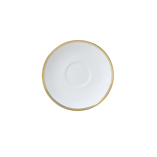 WEBURNISH GOLD TEA SAUCER/SOUP STAND16CM x12