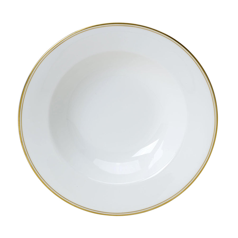 WE BURNISHED GOLD LRG RIM BOWL 28CM 60CL x6