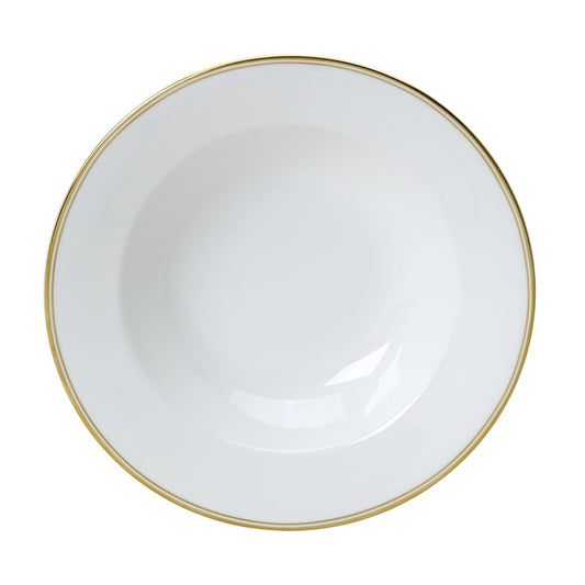 WE BURNISHED GOLD LRG RIM BOWL 28CM 60CL x6