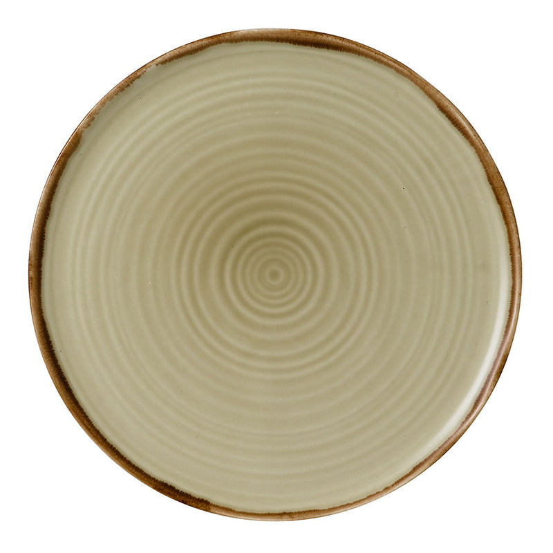 HARVEST ORGANIC FLAT PLATE 31.8CM LINEN  x6