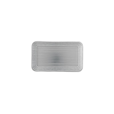 NORSE GREY ORGANIC RECT PLATE 27X16CM    x12