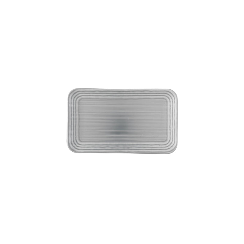 NORSE GREY ORGANIC RECT PLATE 27X16CM    x12