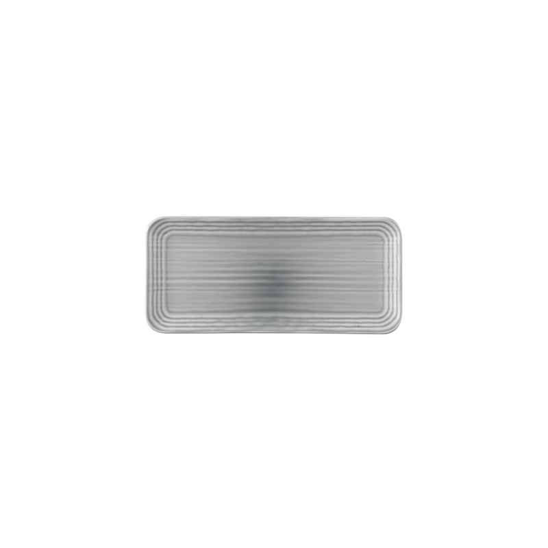 NORSE GREY ORGANIC RECT PLATE34.6X15.6CM x6