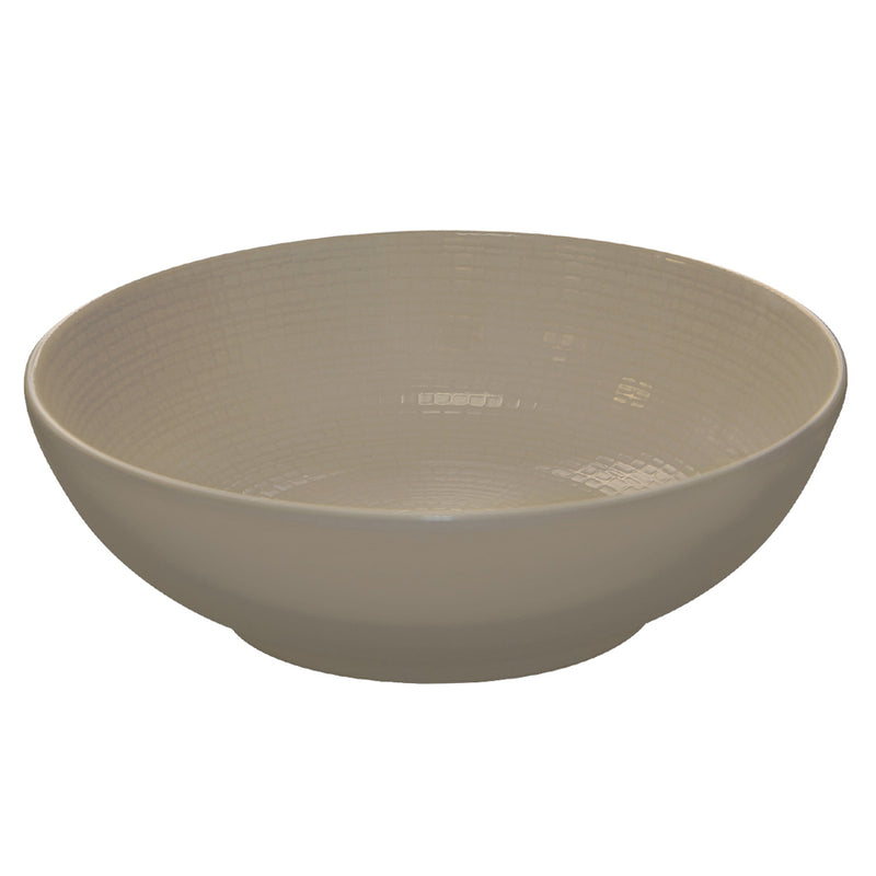 NATURE TAUPE DEEP SALAD PLATE 17.7CM     x6