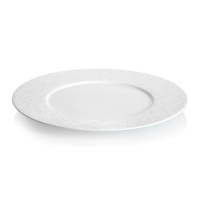 L COUTURE WHITE W/RIM DINNER PLATE 32CM  x3