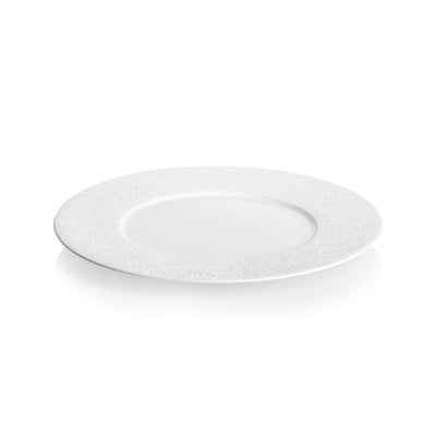 L COUTURE WHITE W/RIM DINNER PLATE 28CM  x6