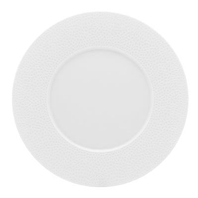 L FRAGMENT WHITE W/RIM DINNER PLATE 24CM x6