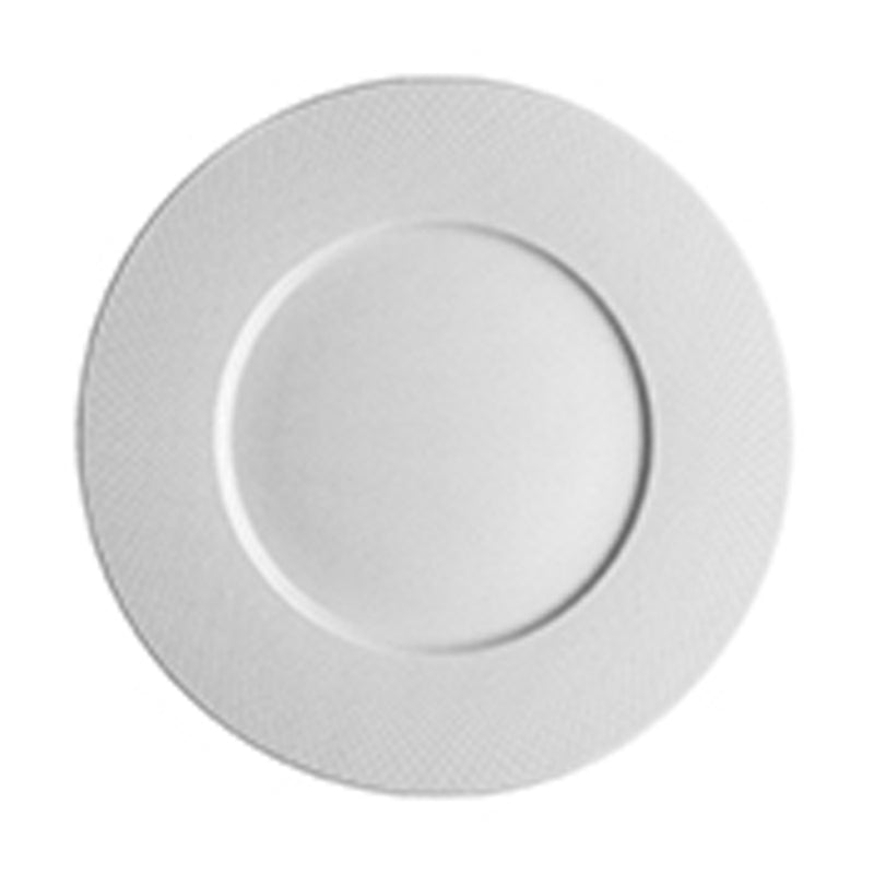 GRAPHIQUE WHITE W/RIM DINNER PLATE 28CM  x6