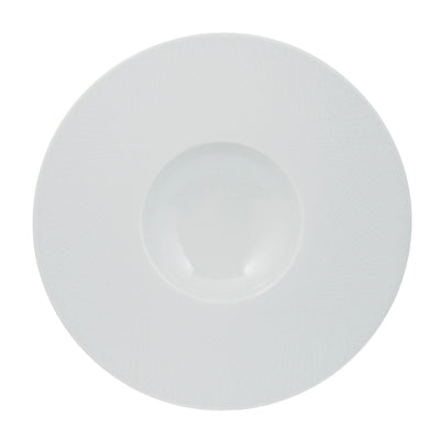 GRAPHIQUE WHITE W/RIM SHALLOW BOWL 28CM  x3