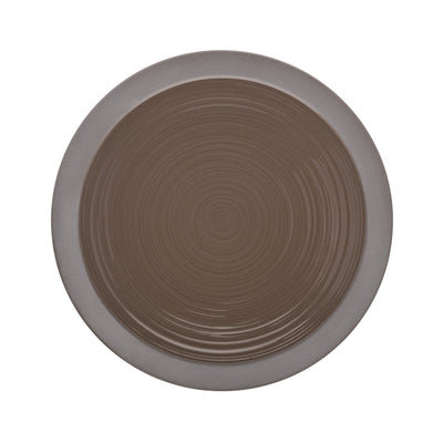 BAHIA BROWN BASALT DINNER PLATE 23CM     x6