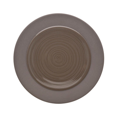 BAHIA BROWN BASALT BREAD PLATE 14CM      x6