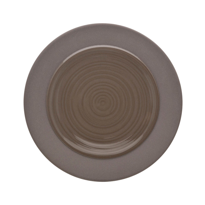 BAHIA BROWN BASALT BREAD PLATE 14CM      x6