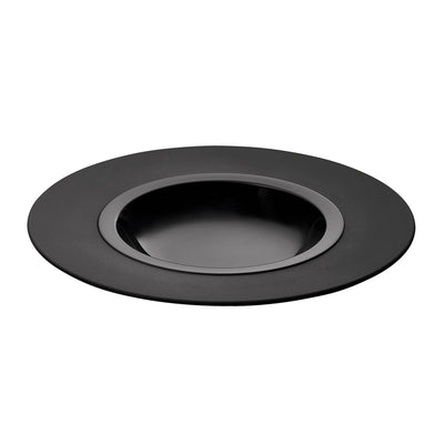 BAHIA BLACKONYX W/RIM GOURMET PLATE 26CM x3