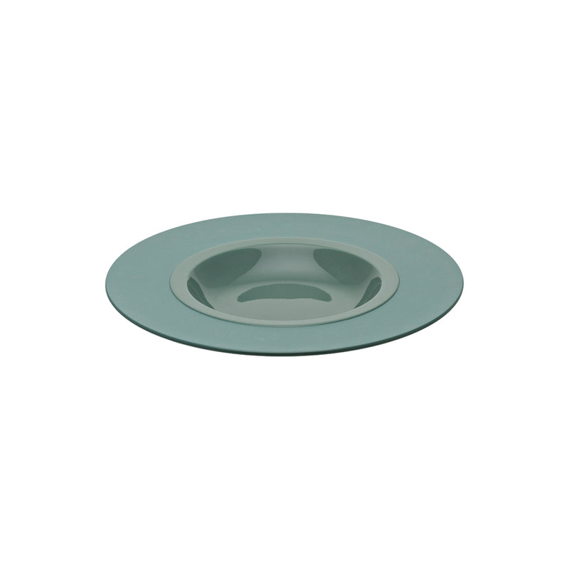 BAHIA GREENCLAY W/RIM GOURMET PLATE 26CM x3