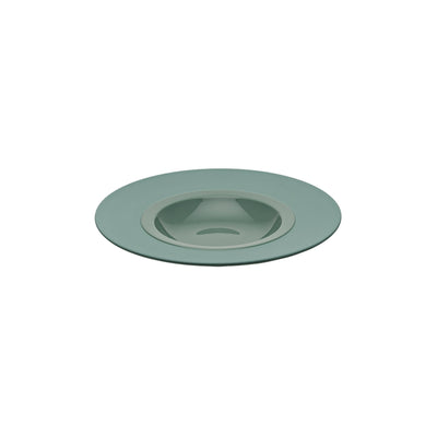 BAHIA GREENCLAY W/RIM GOURMET PLATE 23CM x6