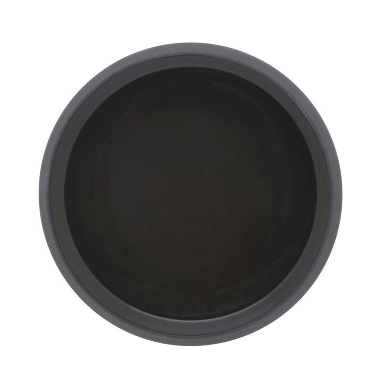 CARBON/BLACK CASSEROLE PLATE 21CM        x6