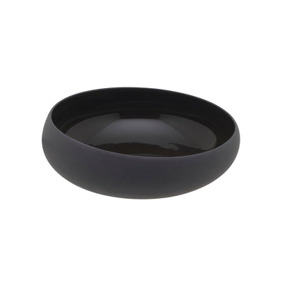 CARBON/BLACK SLANTED RIM BOWL 16CM 100CL