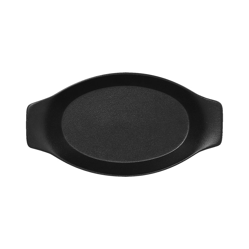 NEO FUSION OVAL DISH BLK 20X11X35CM 20CL x12