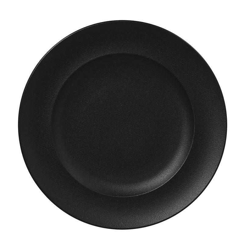 NEO FUSION ROUND FLAT PLATE - BLACK 33CM x6