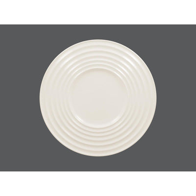 HIDE EMBOSSED FLAT PLATE 32 CM IVORIS    x6