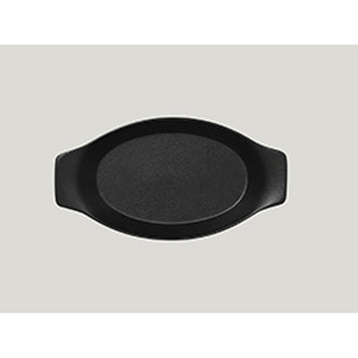 NEO FUSION OVAL DISH BLK 25X14X43CM 42C  x24