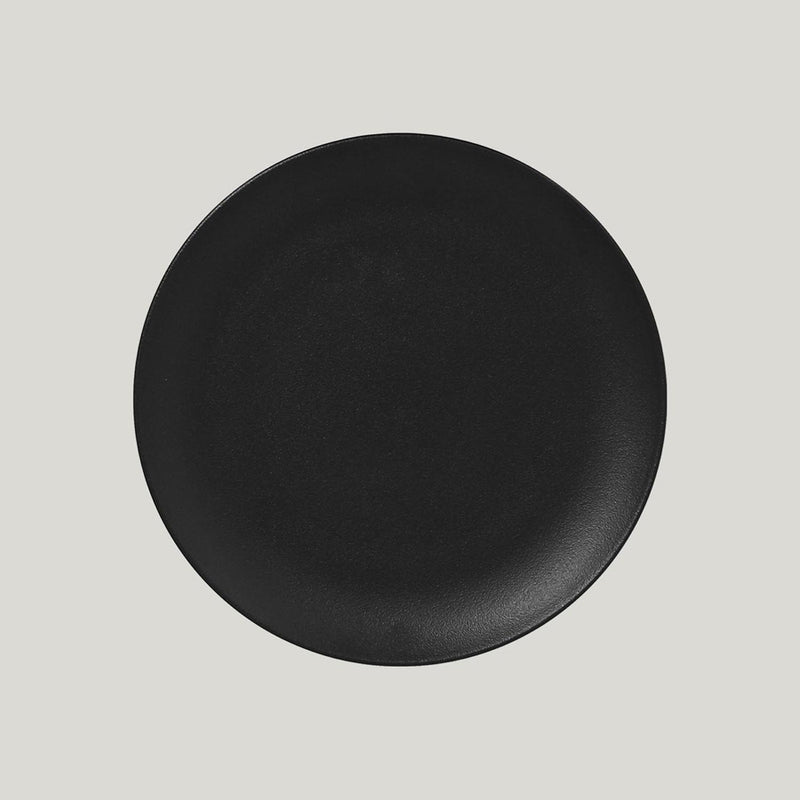 NEO FUSION FLAT COUPE PLATE - BLACK 31CM x6