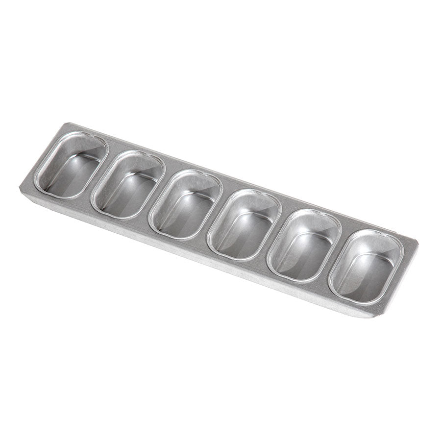 STRAPS OF 6 MINI LOAF TINS 80X40X30MM   