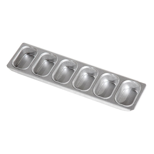 STRAPS OF 6 MINI LOAF TINS 80X40X30MM   