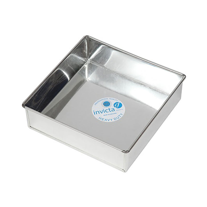 .SQUARE CAKE TIN 203 X 76MM FIXED BASE  